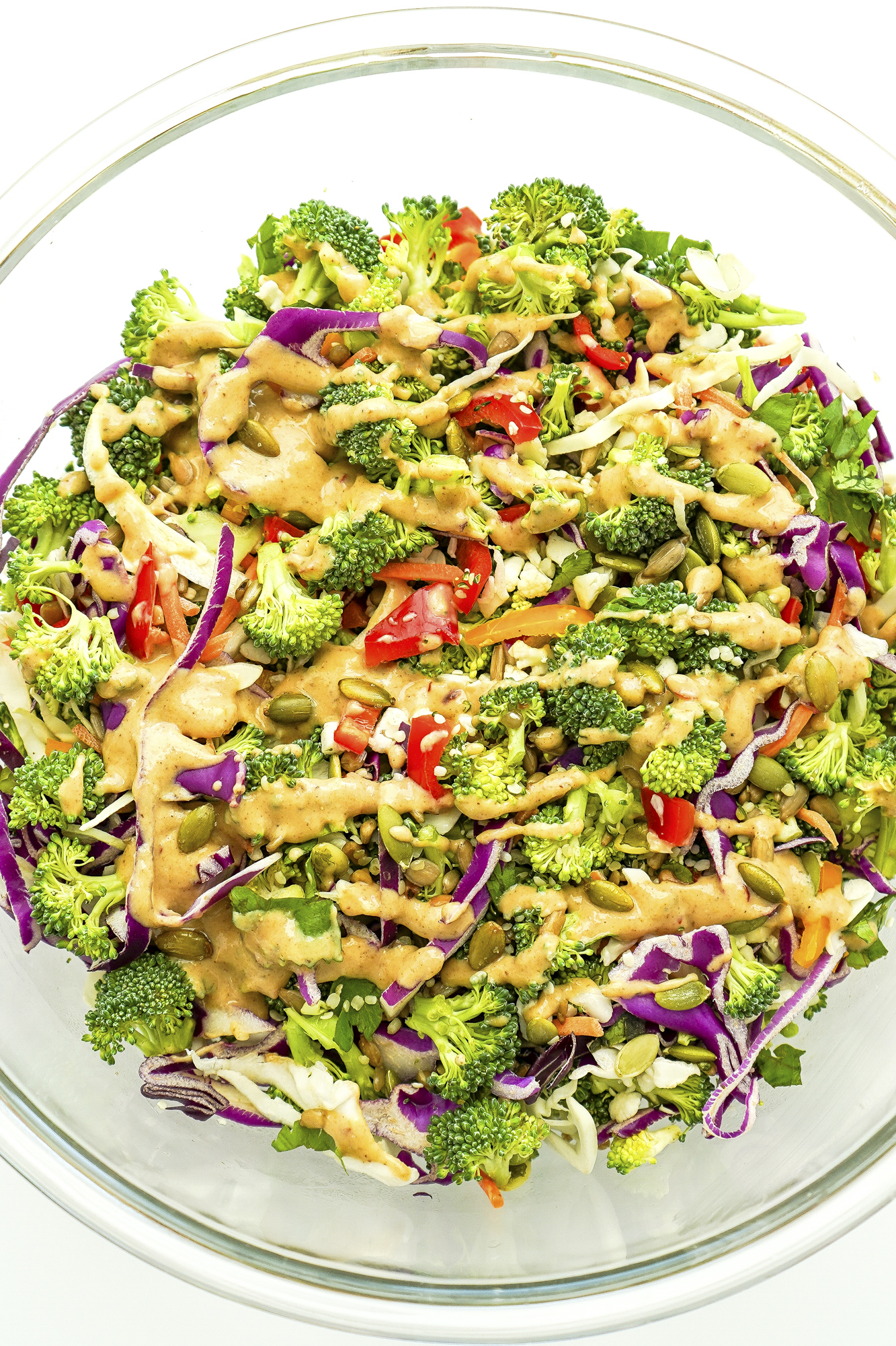 Sunflower Seed Dressing on Salad