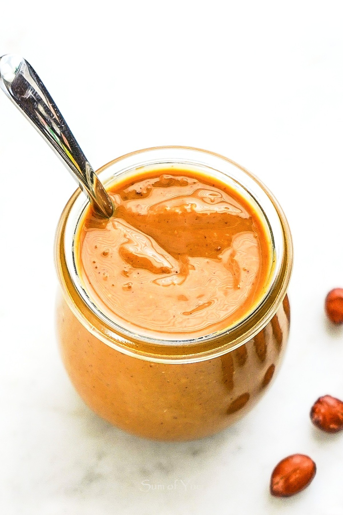 Homemade Dark Roasted Peanut Butter 