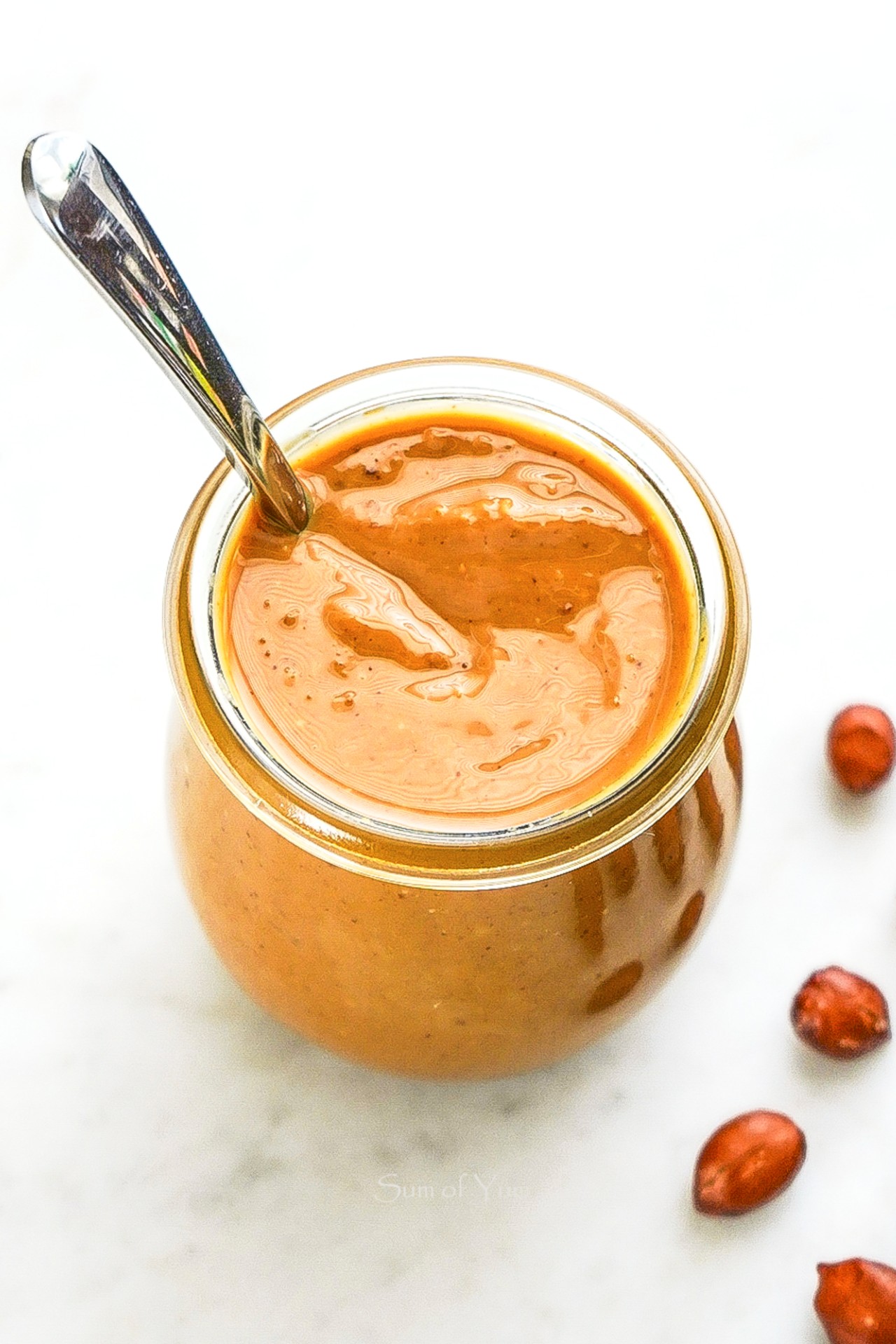 Homemade Dark Roasted Peanut Butter with Spanish Peanuts